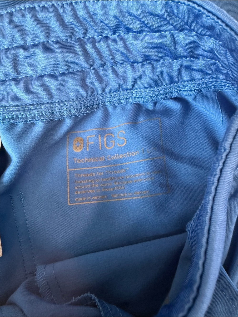 FIGS Royal Blue Scrub Set- Large Tall - Picture 6 of 8